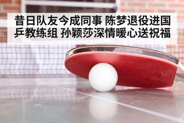 昔日队友今成同事 陈梦退役进国乒教练组 孙颖莎深情暖心送祝福